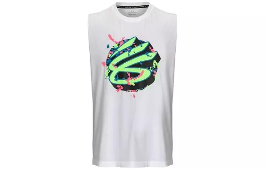 Мужское баскетбольное джерси Under Armour, цвет White