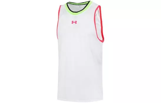 Мужское баскетбольное джерси Under Armour, цвет White