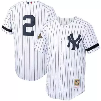 Мужское белое аутентичное домашнее джерси Mitchell & Ness New York Yankees Cooperstown Collection 1996 года