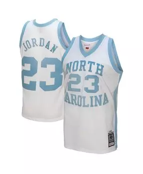 Мужское белое джерси Michael Jordan Tar Heels North Carolina Tar Heels 1983/84, оригинальное джерси игрока пенсионера Mitchell & Ness