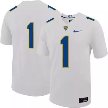 Мужское белое футбольное джерси Nike Pitt Panthers #1 Untouchable Game