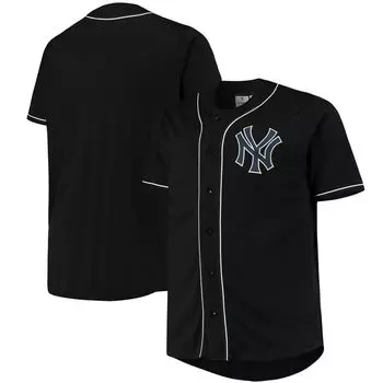 Мужское черно-серое модное джерси New York Yankees Big & Tall Pop Fashion