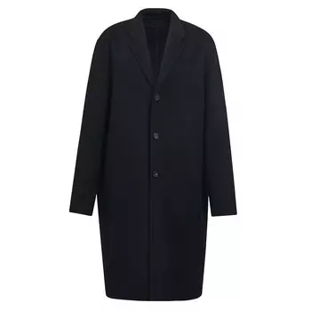 Мужское двустороннее шерстяное пальто Deep Breath средней длины, темно-синий