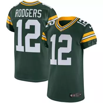 Мужское джерси Aaron Rodgers Green Green Bay Packers Vapor Elite Nike