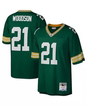 Мужское джерси Charles Woodson Green Green Bay Packers 2010 Legacy Replica Джерси Mitchell & Ness