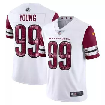 Мужское джерси Chase Young White Washington Commanders Vapor Limited Nike