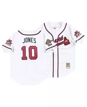 Мужское джерси Chipper Jones Atlanta Braves Authentic Cooperstown Mitchell & Ness