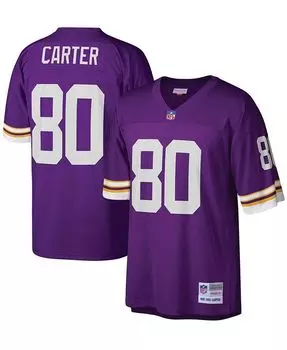 Мужское джерси Cris Carter Purple Minnesota Vikings Legacy Replica Mitchell & Ness, цвет Purple