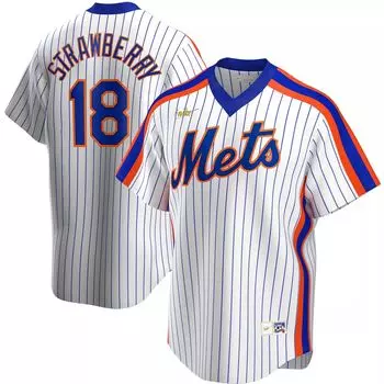 Мужское джерси игрока Darryl Strawberry White New York Mets Home Cooperstown Collection Nike