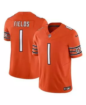 Мужское джерси Justin Fields Orange Chicago Bears Vapor FUSE Limited Nike, оранжевый