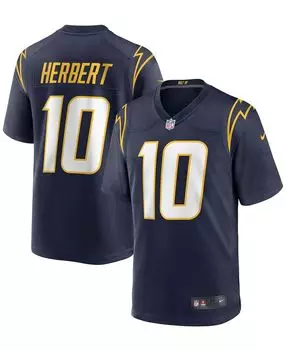 Мужское джерси Justin Herbert Navy Los Angeles Chargers Alternate Game Джерси Nike