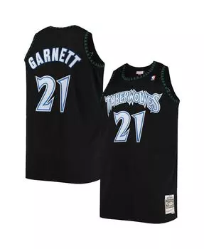 Мужское джерси kevin garnett black minnesota timberwolves big and tall hardwood classics jersey Mitchell & Ness, черный