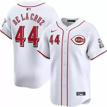 Мужское джерси Nike Cincinnati Reds Elly De La Cruz #44 White Limited Vapor