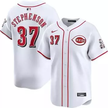 Мужское джерси Nike Cincinnati Reds Tyler Stephenson #37 White Limited Vapor