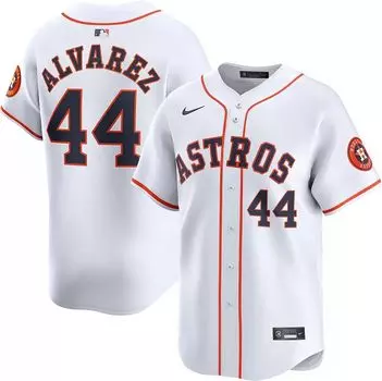 Мужское джерси Nike Houston Astros Yordan Alvarez #44 White Limited Vapor