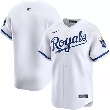 Мужское джерси Nike Kansas City Royals White Blank Limited Vapor
