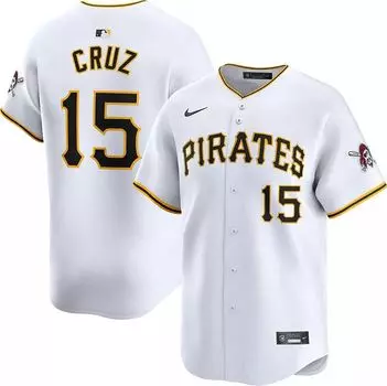 Мужское джерси Nike Pittsburgh Pirates Oneil Cruz #15 White Limited Vapor