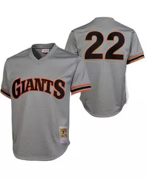 Мужское джерси will clark san francisco giants 1989 authentic cooperstown collection для практики ватина - серый Mitchell & Ness, серый