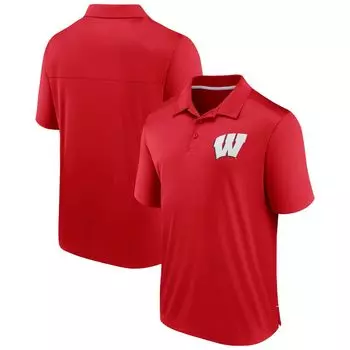 Мужское фирменное поло Red Wisconsin Badgers Team Fanatics
