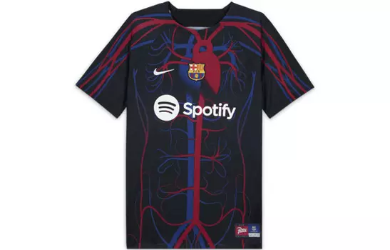 Мужское футбольное джерси Nike, цвет черный красный синий