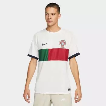 Мужское футбольное джерси Nike Portugal 2022-23 Stadium Away Soccer, белый