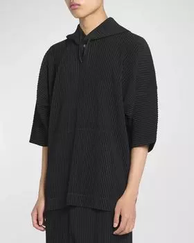 Мужское худи MC June со складками Homme Plisse Issey Miyake, цвет Black