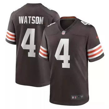 Мужское игровое джерси Deshaun Watson Brown Cleveland Browns Nike