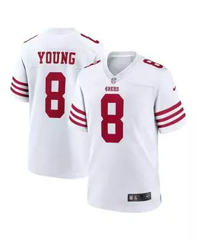 Мужское игровое джерси steve young white san francisco 49ers для пенсионеров Nike, белый