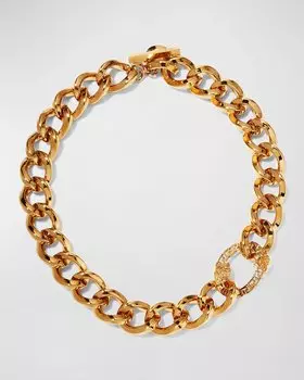 Мужское колье-цепочка Greca, длина 17 дюймов, цвет Versace Gold