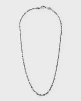 Мужское колье-цепочка из стерлингового серебра, длина 22 дюйма Emanuele Bicocchi, цвет Silver