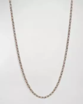 Мужское колье-цепочка в византийском стиле из стерлингового серебра Emanuele Bicocchi, цвет Silver