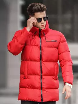 Мужское надувное пальто со стандартным узором и вертикальным воротником Madmextt