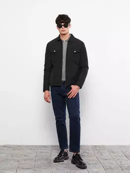 Мужское надувное пальто со стандартным воротником рубашки LCW Eco