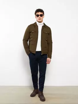 Мужское надувное пальто со стандартным воротником рубашки LCW Eco