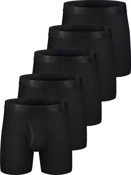 Мужское нижнее белье и одежда для сна Basics Мужское нижнее белье-боксеры, 5 предметов Manfinity, черный