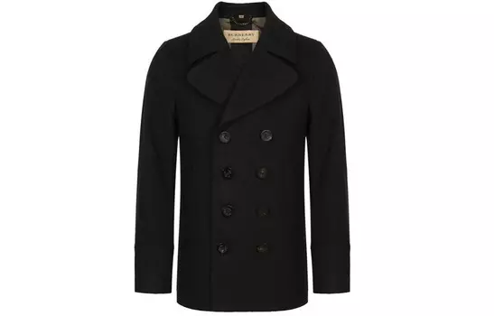 Мужское пальто Burberry, цвет Blue with Black Lettering