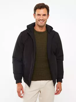 Мужское пальто с капюшоном стандартной выкройки LCWAIKIKI Classic