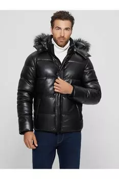 Мужское пальто стрейч Guess, черный