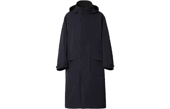 Длинный плащ Uniqlo +J Oversized Hooded, 09 черный