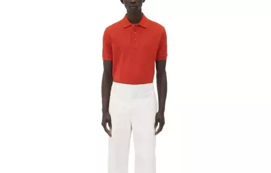 Мужское поло Bottega Veneta, красный