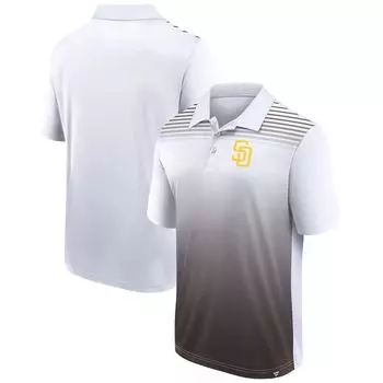 Мужское поло Fanatics Branded белого/коричневого цвета San Diego Padres Sandlot Game Polo