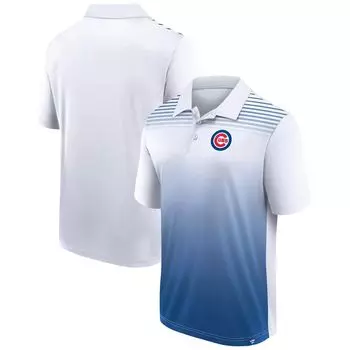 Мужское поло Fanatics фирменное белое/Royal Chicago Cubs Sandlot Game Polo
