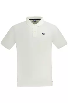 Мужское поло North Sails с коротким рукавом однотонное, белый
