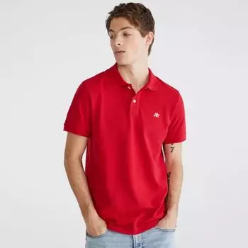 Мужское поло с коротким рукавом из пике Aeropostale, цвет candy red