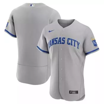 Мужское серое джерси Kansas City Royals 2022 Road Authentic Nike