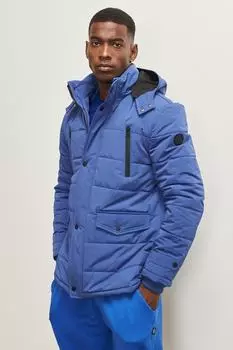 Мужское синее пальто стандартной посадки с воротником-стойкой и воротником-стойкой для зимнего холода AC&Co/Altnyldz Classics AC&Co Altinyildiz Classics, синий