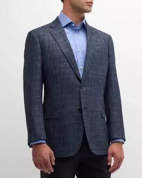 Мужское спортивное пальто с оконным стеклом Emporio Armani, цвет Fancy Purple