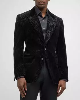 Мужское спортивное пальто Shelton Cylinder Snake TOM FORD, цвет Black