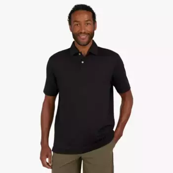 Мужское спортивное поло с коротким рукавом Chaps, цвет jet black