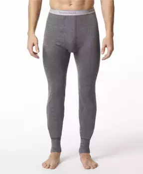 Мужское термобелье из двухслойной хлопковой смеси Long Johns Stanfield's, серый